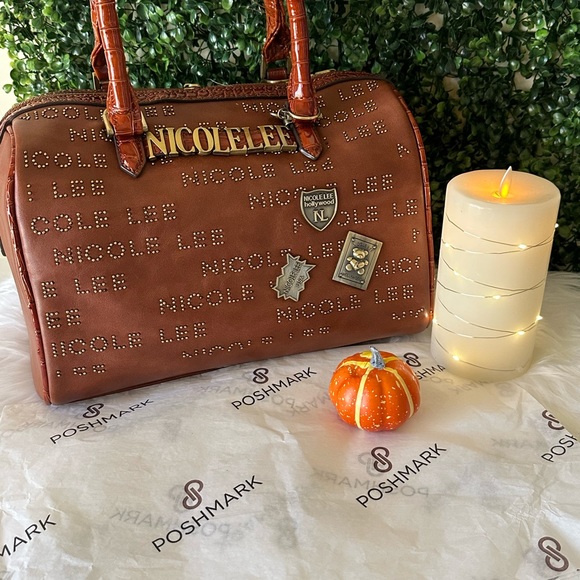 NICOLE LEE Studded Satchel. Authentic. - Picture 12 of 15